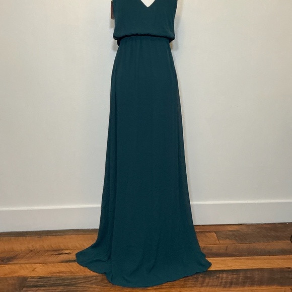 Show Me Your Mumu Kendra Maxi Dress in Emerald Green Size Small NWT - Picture 5 of 11